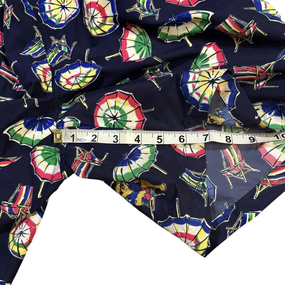 Polo Ralph Lauren Swim Trunks Polo Bear Umbrella Print Mens Large Summer Beach‎
